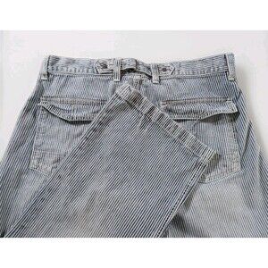 Gap 1969 Jeans Mens 38 Blue Hickory Stripe Cotton Vintage Retro